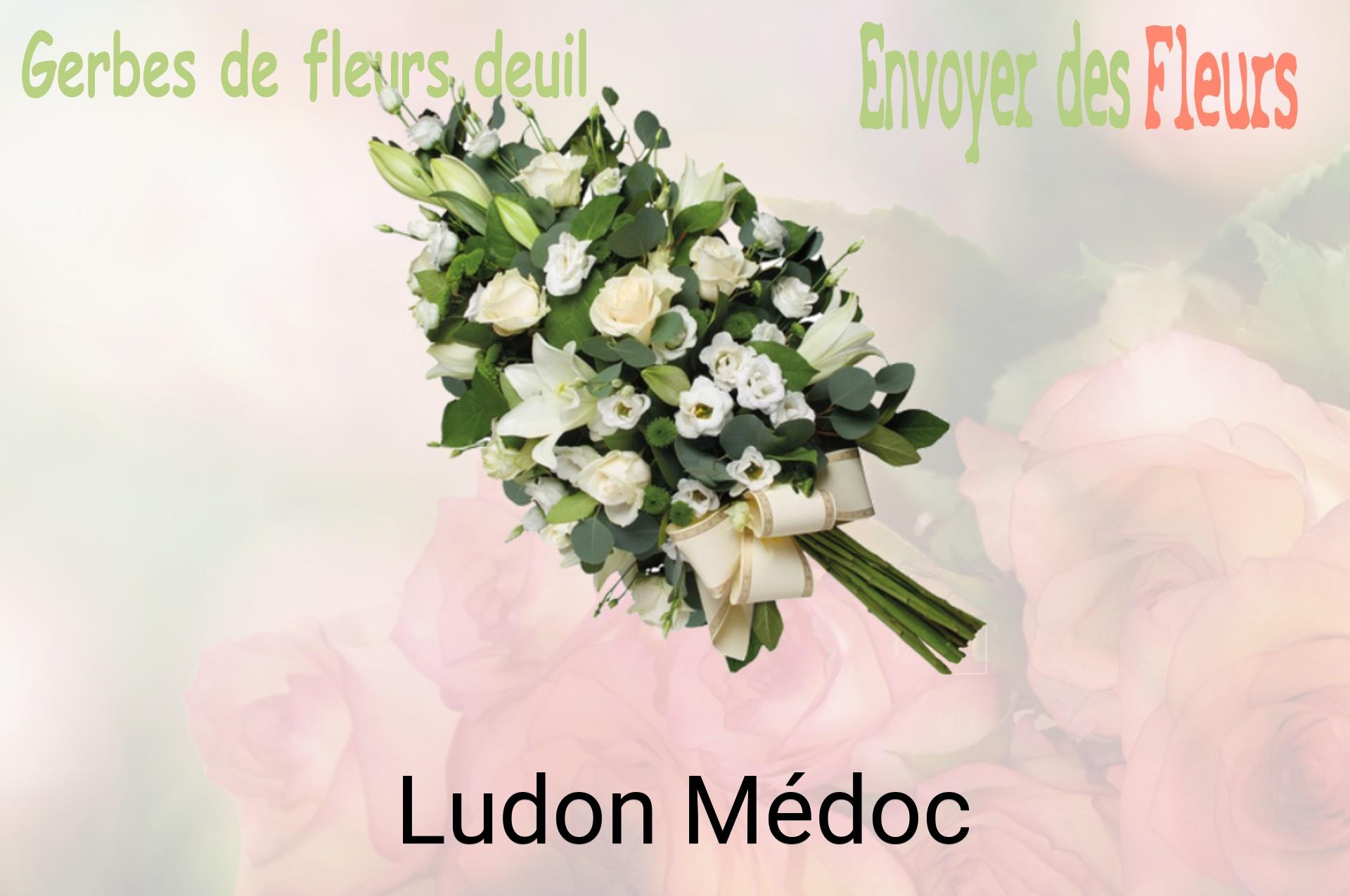 Gerbe de fleurs de deuil livrée à Ludon-Médoc